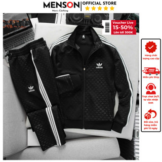  Bộ quần áo thu đông nam cao cấp kéo khóa dài tay bộ nỉ nam mùa đông hàng hiệu mềm mịn phom đẹp 2024 Menson MD4-12 