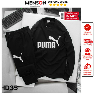 Bộ thu đông nam cao cấp cổ tròn dài tay, set bộ nỉ nam dày dặn, nhiều mẫu phom đẹp hàng xuất dư 2024 Menson MD4-13