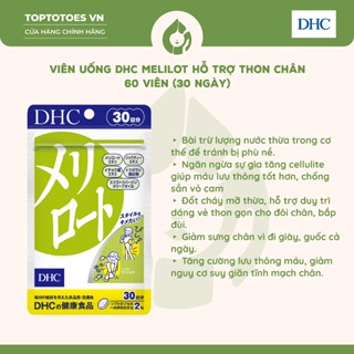 Viên uống DHC Melilot hỗ trợ thon chân 60 viên (30 ngày)