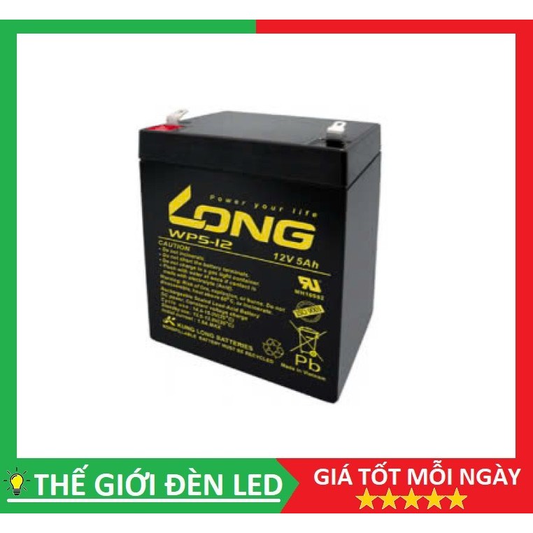 [ HỎA TỐC ] Bình ắc quy LONG 12V - 5Ah hàng chính hãng