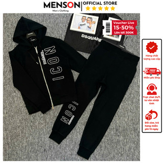 Đồ bộ nam thu đông mua tặng chồng, hàng cao cấp chất nỉ dày dặn, phom dáng đẹp, bản mới nhất 2024 Menson MD4-16