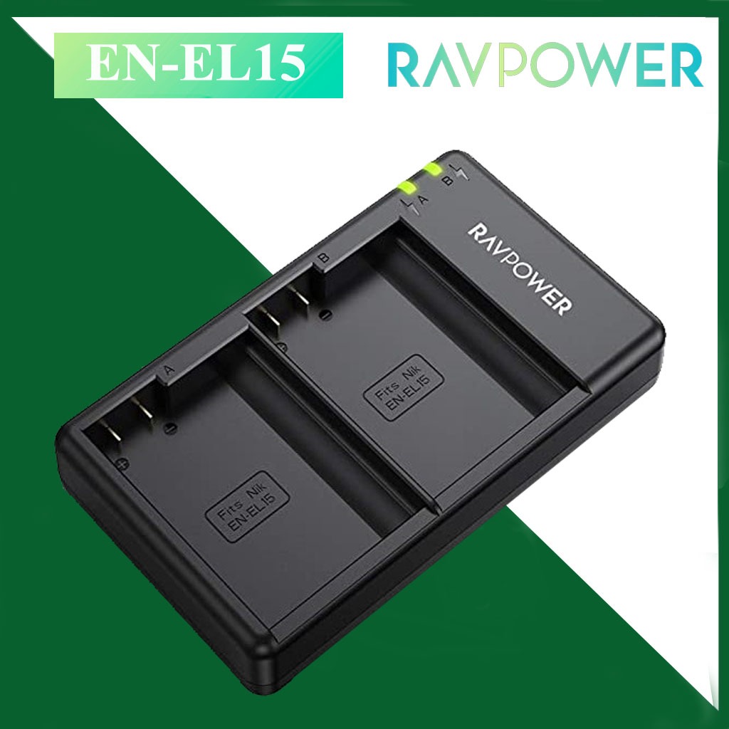 Sạc đôi Ravpower cho Nikon EN-EL15