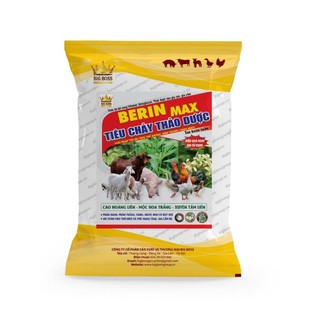 TIÊU CHẢY THẢO DƯỢC BERIN MAX. Gói 1kg. Đặc Biệt Trị Phân Lỏng Trên Tôm Rất Hiệu Quả.Hiệu Quả An Toàn Vật Nuôi