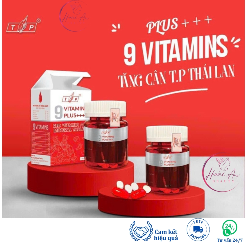 Tăng cân TP thái lan, Vitamin tăng cân TP, 9 Vitamin Plus hỗ trợ tăng cân tăng chiều cao hiệu quả