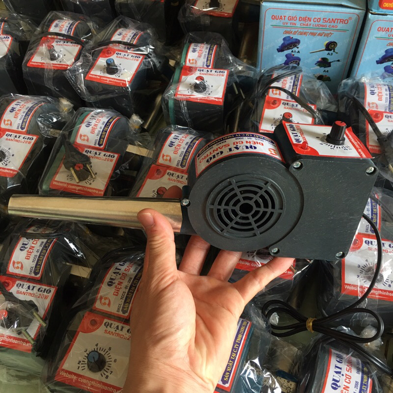 Khò bếp than củi chấu 20w kèm ống gió 8 số (trung bé)
