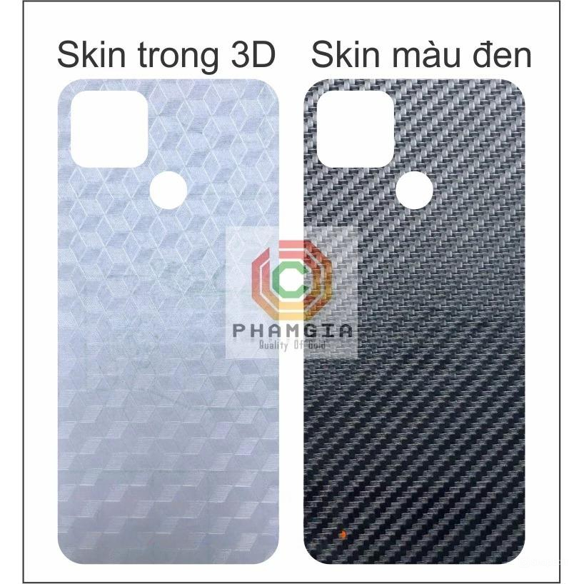 Miếng dán mặt lưng skin carbon Realme Narzo 30A