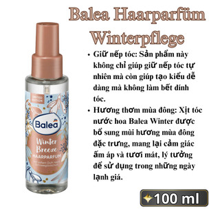 Nước hoa xịt tóc balea limited edition - Đức