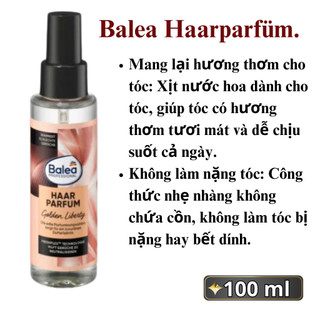 Nước hoa xịt tóc balea limited edition - Đức