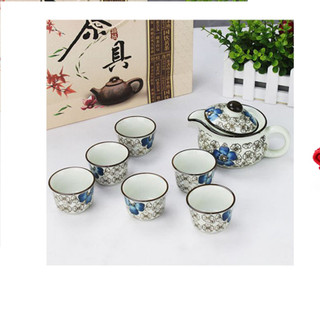 Combo 2 Bộ ấm trà kiểu Nhật (hoa đào)