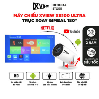 Máy chiếu thông minh Xview XB100 Ultra - Chiếu trần - Xoay 180° - Độ sáng 250 ansi