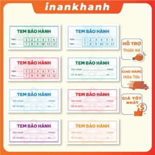 Decal, tem vỡ, tem bảo hành, tem niêm phong kích thước 2.5x1.2cm