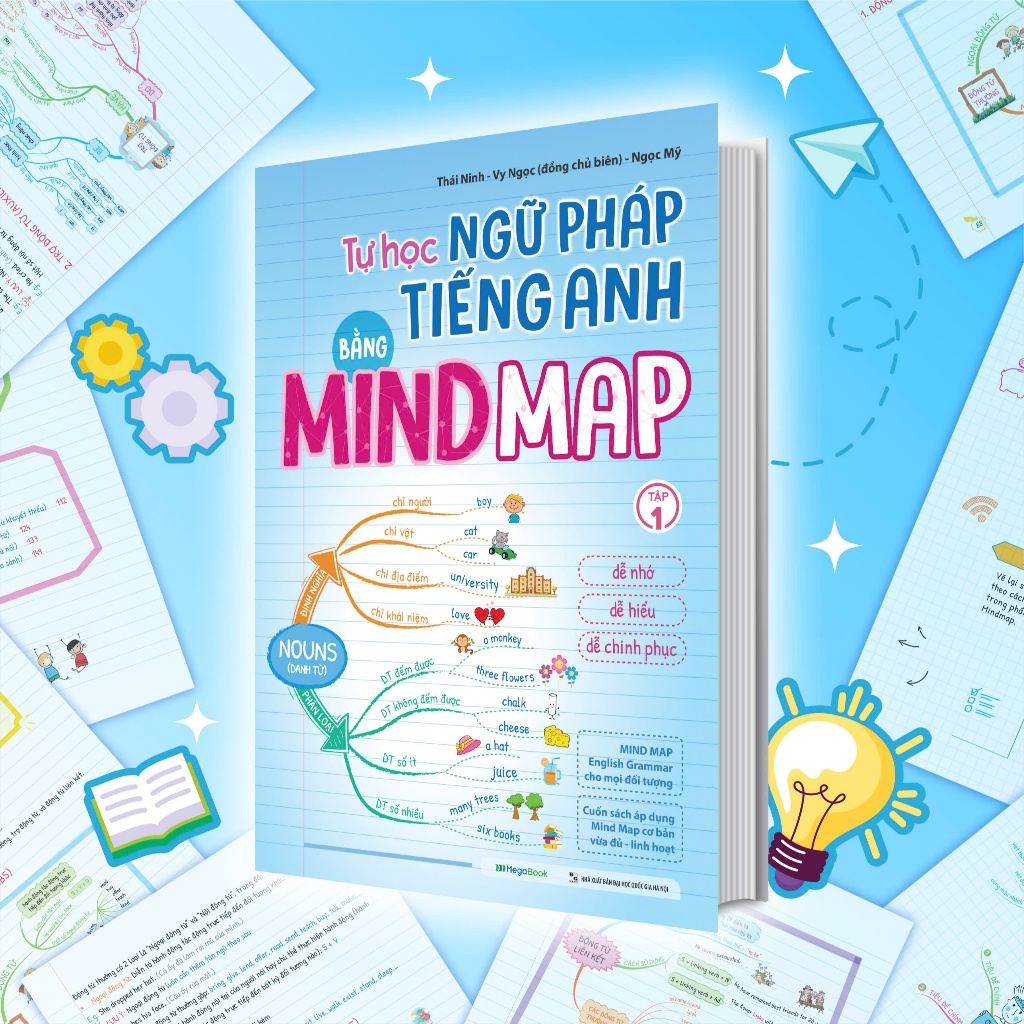 Sách Tự học Ngữ Pháp Tiếng Anh bằng MINDMAP (Tập 1)