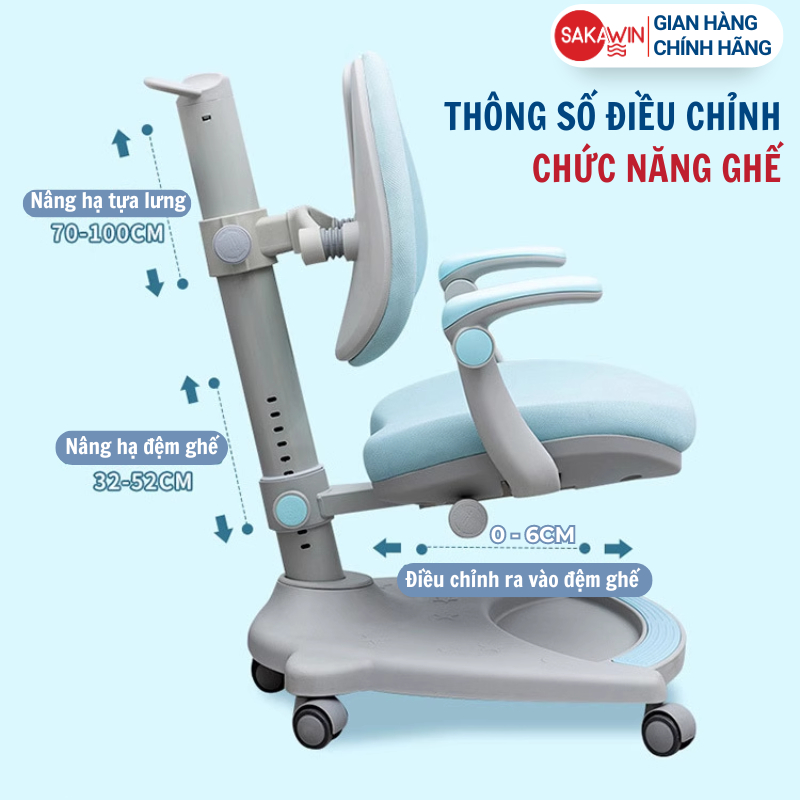 Ghế chống gù cao cấp Sakawin G06 Điều chỉnh đa chiều nâng hạ chiều cao chống gù chống cận hiệu quả. | BigBuy360 - bigbuy360.vn