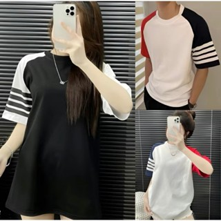 Áo thun tay lỡ 4 vạch tay phối tay raglan nhiều màu -Áo phông unisex nam nữ basic phong cách hàn quốc ulzzang freesize