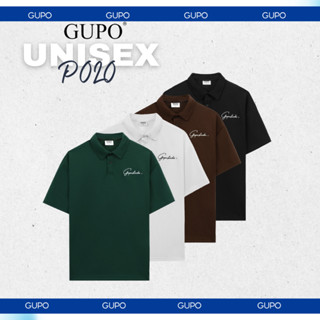 Áo Polo GUPO Vải Waffle Dày Dặn Unisex Form Rộng Oversize - TS04