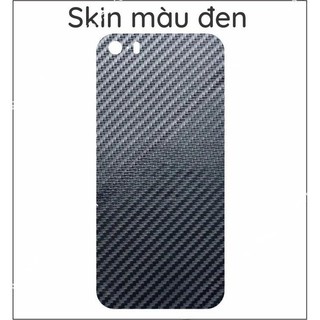 Miếng dán Skin Carbon iPhone 5/ 5s/ 5c dành cho mặt lưng, cạnh viền cao cấp chống trầy xước