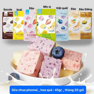 Bịch sữa chua trái cây dạng viên đóng túi