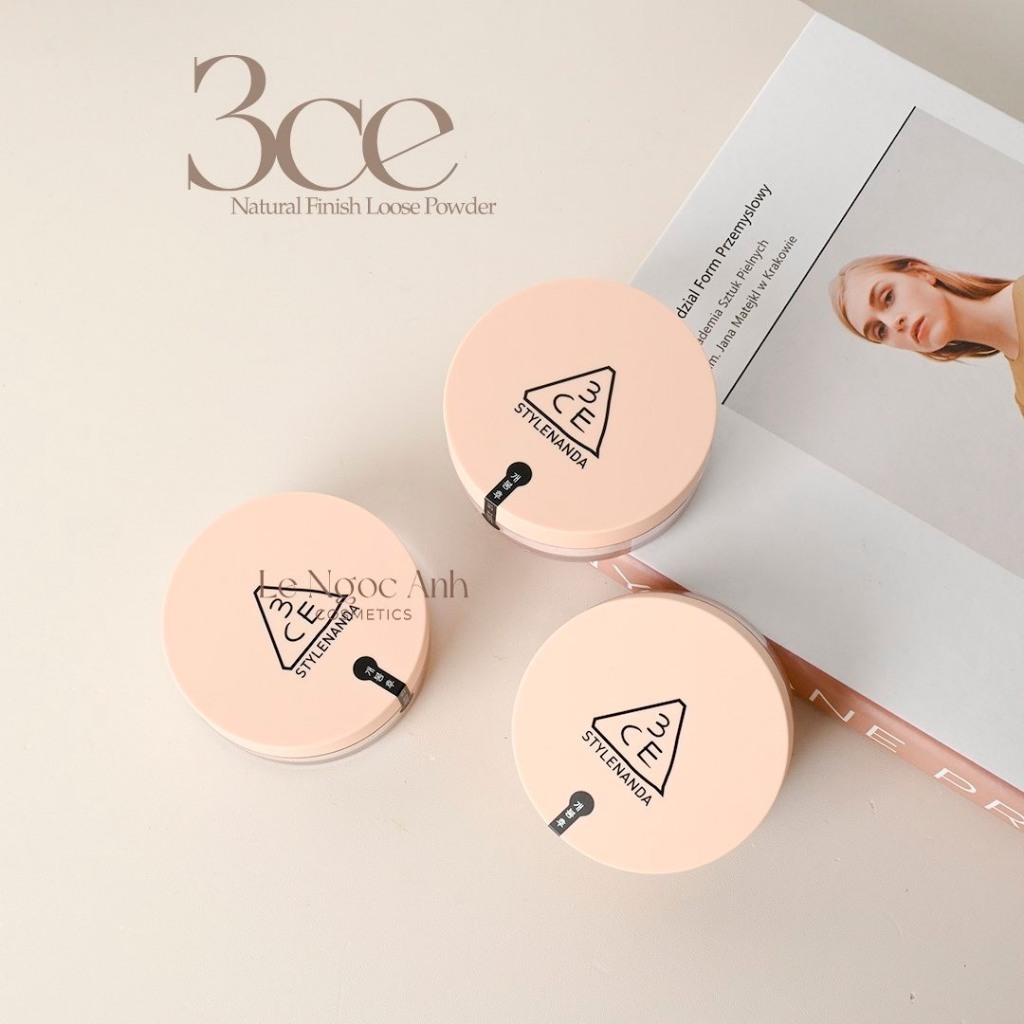 Phấn Phủ Dạng Bột 3CE Natural Finish Loose Powder