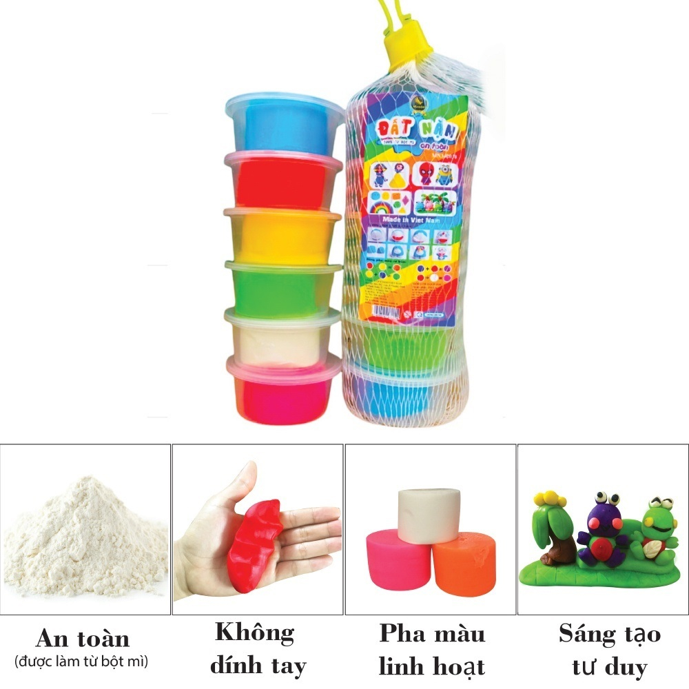 Đất nặn an toàn 6 màu