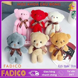 Móc Khóa Gấu Bông,Móc khóa treo balo Chất Liệu PP Cotton Mềm Mịn Dễ Thương Phù Hợp Treo Balo, Chìa Khóa - fadico