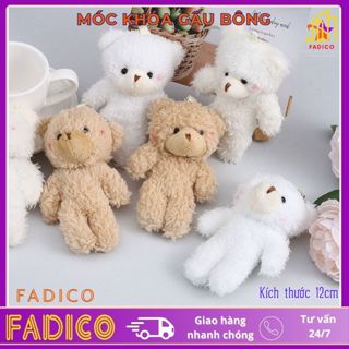Móc Khóa Gấu Bông,Móc khóa treo balo Chất Liệu PP Cotton Mềm Mịn Dễ Thương Phù Hợp Treo Balo, Chìa Khóa - fadico