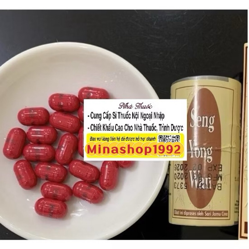 (Chính hãng) Seng yong wan 20 viên - Sâm nhung hoàn nâu hỗ trợ tăng cân hiệu quả, không tích nước, ăn ngon ngủ ngon.