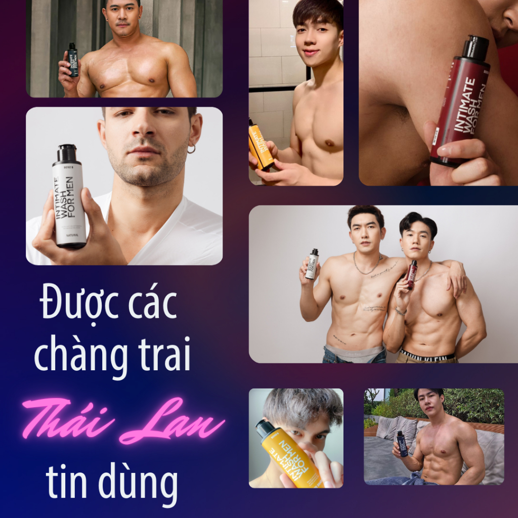 Dung dịch vệ sinh nam Bond Thái Lan cao cấp, sạch khuẩn, khử mùi, hương nước hoa cuốn hút (130ml)