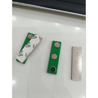 5 Nam châm thẻ tên nhân viên có nam châm 3 nút gắn áo tiện lợi