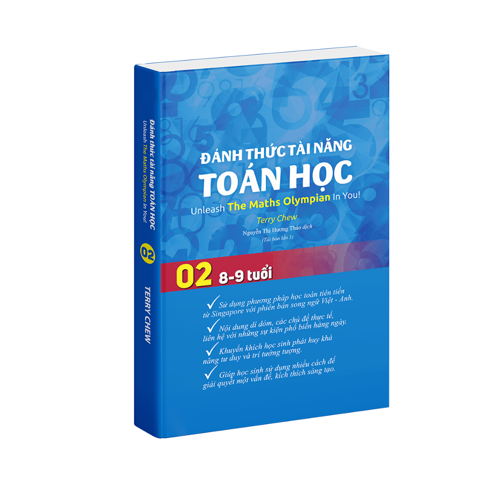 Sách đánh thức tài năng toán học 2 sách toán song ngữ singapore toán lớp 2 lớp 3 ( 8 - 9 tuổi )