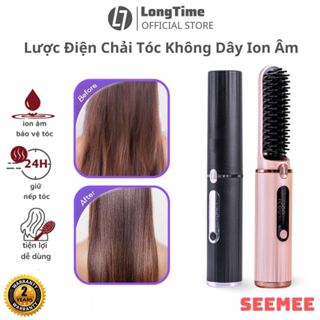 Lược điện chải tóc không dây Ion âm JC-888 SeeMe máy là tóc ép tóc siêu phẳng không khô bảo vệ tóc cao cấp
