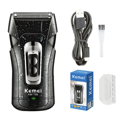 Máy Cạo Râu Lưỡi Kép Kemei KM - T98 Công Suất Mạnh 5W
