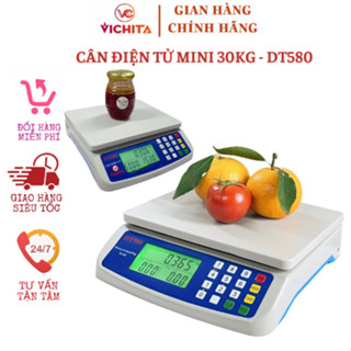  Cân điện tử 30kg VICHITA siêu chính xác - Bảo hành lỗi 1 đổi 1   Mã Sản Phẩm : DT-580  
