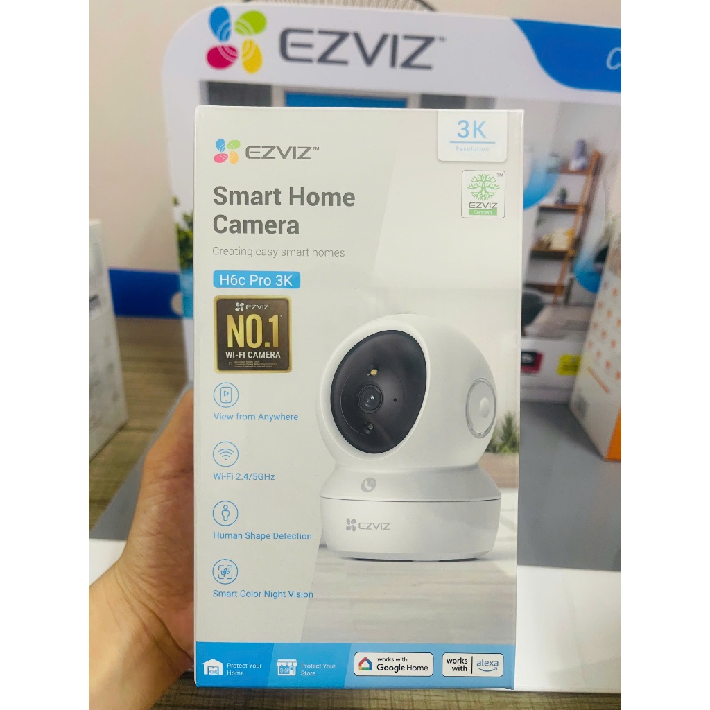 Camera WIFI trong nhà xoay 360 Ezviz C6N PRO, H6C PRO 2K 3K 4K màu đêm thông minh, đàm thoại 2 chiều, theo dõi tự động | BigBuy360 - bigbuy360.vn