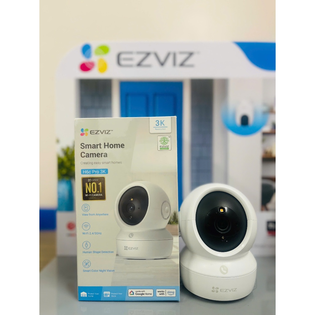 Camera WIFI trong nhà xoay 360 Ezviz C6N PRO, H6C PRO 2K 3K 4K màu đêm thông minh, đàm thoại 2 chiều, theo dõi tự động | BigBuy360 - bigbuy360.vn