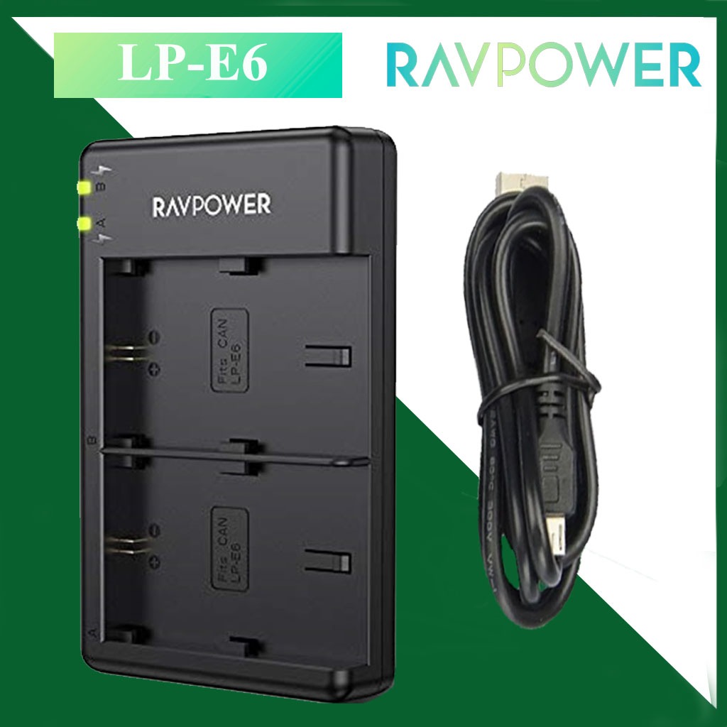 Sạc máy ảnh Ravpower LP-E6 (RP-BC003)
