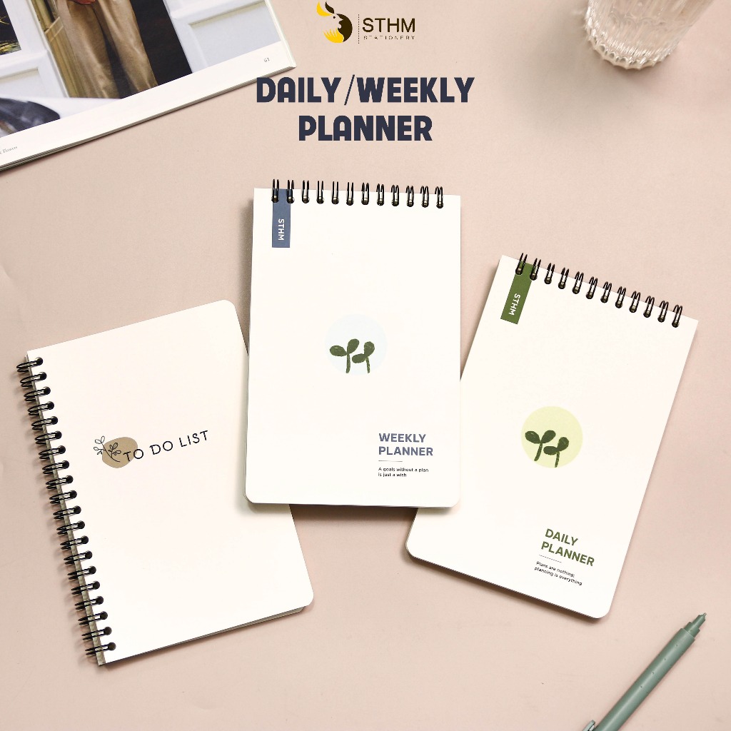 [STHM stationery]  - Sổ tay lập kế hoạch ngắn hạn, Sổ tay kế hoạch 5 phút - số kế hoạch mini  bỏ túi