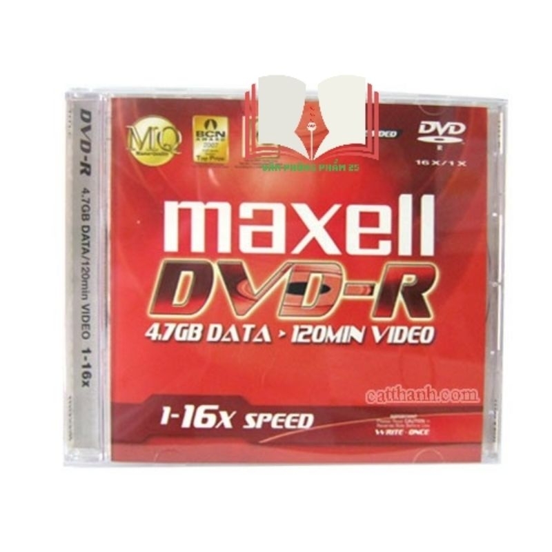 Đĩa DVD-R Maxell 4.7gb (hộp 10 cái)