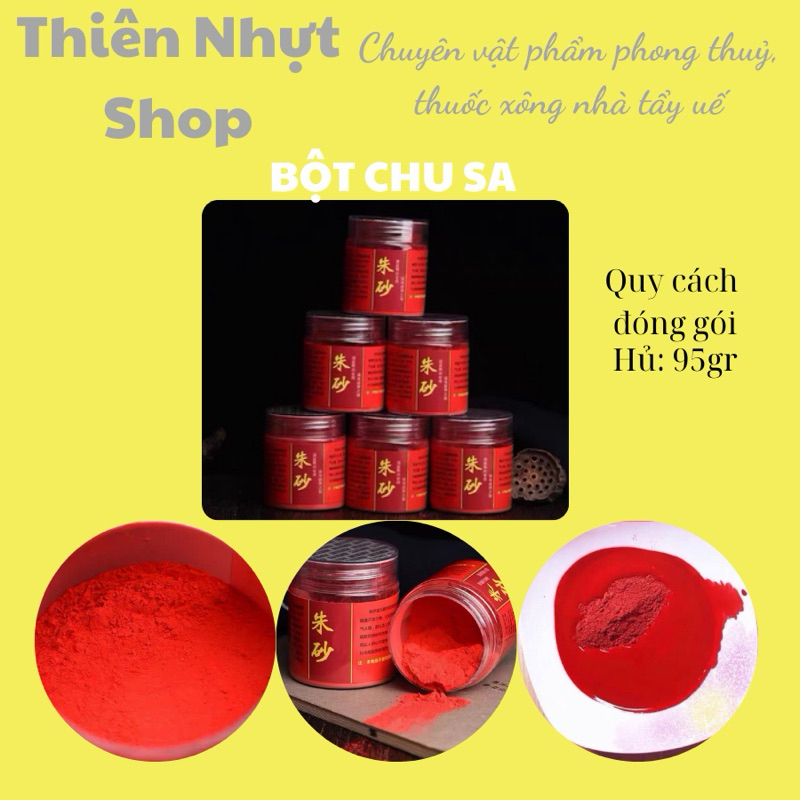 Bột chu sa thờ cúng, phong thủy 95gr