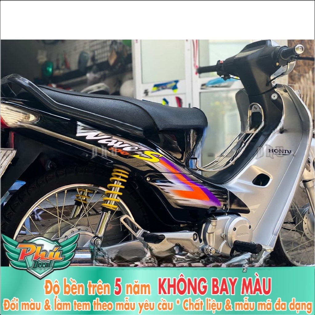Tem Rời Wawe nhỏ bạc đen (K)