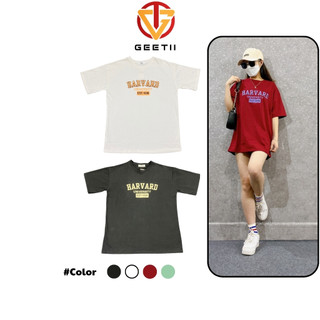 Áo thun tay lỡ nam nữ form rộng Freesize chất cotton khô 3158 CTK_HAVAR thời trang unisex GeeTii