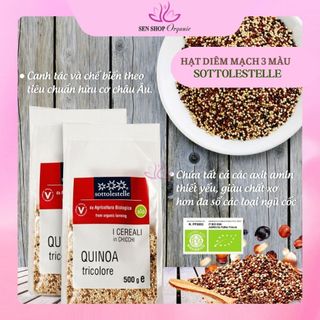  Hạt diêm mạch hỗn hợp ba màu hữu cơ Sottolestelle  Organic Tricolore Quinoa  - 250gr 