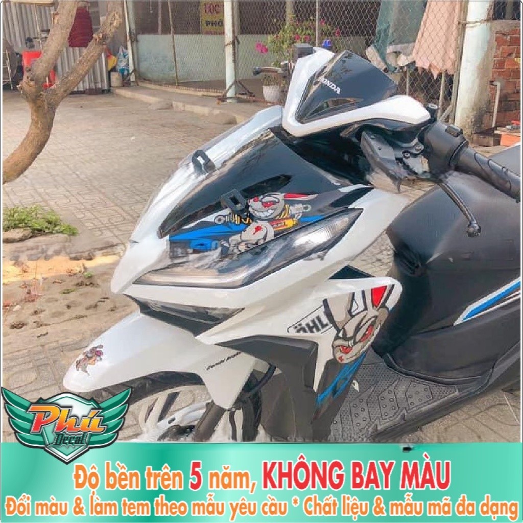 Tem Rời vario trắng xanh thỏ (K)