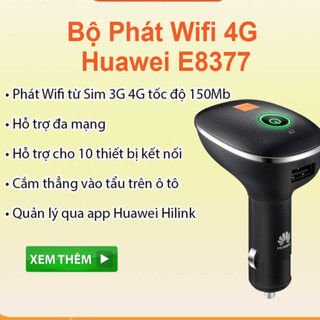 Huawei e8377 bộ phát wifi từ sim 4g huawei e8377 hoạt động 24/24 tốc độ cực nhanh, phù hợp dùng trên ô tô, hộ gia đình