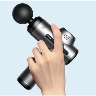 Máy Massage Cầm Tay LIGHBULB ES133 Sạc Pin 8 Đầu Chuyên Dụng 32 Chế Độ Lực Khác Nhau Pin 2500Mah Màn Hình LCD Cảm Ứng