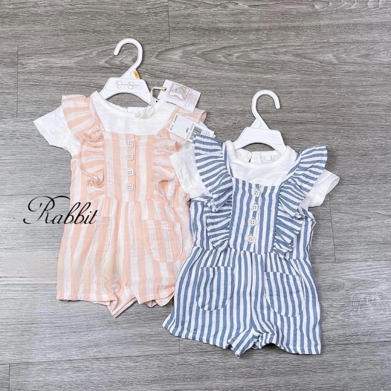 Set yếm kẻ kèm áo Jessica
