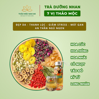 Trà Dưỡng Nhan 7 Vị Thảo Mộc (Gói Lẻ) Đẹp Da, Thanh Nhiệt, Mát Gan, Dễ Ngủ, Giảm Rụng Tóc