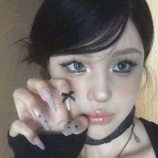  nailbox đơn giản màu nude đính nơ móng dài nail box Cine C050 