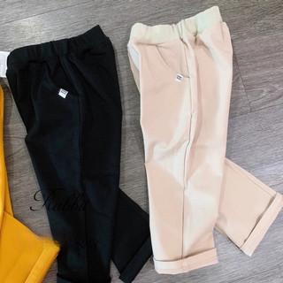 Quần kaki cạp chun Petite
