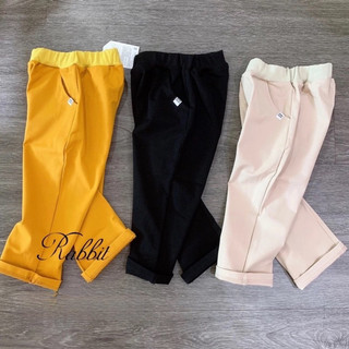 Quần kaki cạp chun Petite