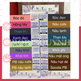  Kem Nhuộm Tóc TNT Plus Phủ Bạc Màu Thời Trang Bóng Mềm Mượt Hàng Chính Hãng  mua 50 tuýp tặng bảng màu  